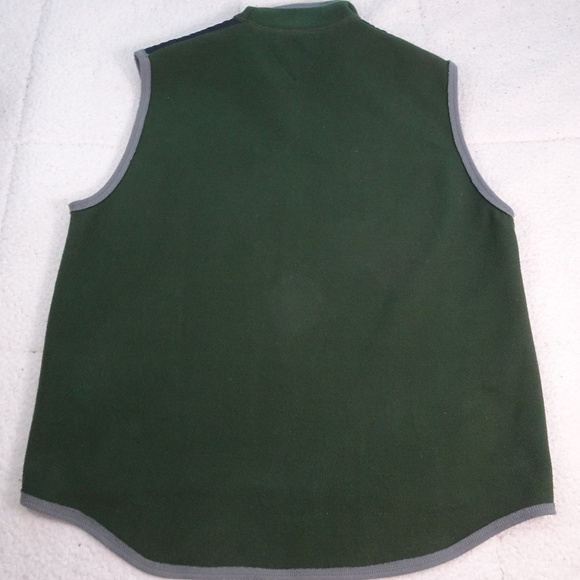 Tommy Hilfiger Green/Gray Fleece Vest X-Large - Picture 2 of 5